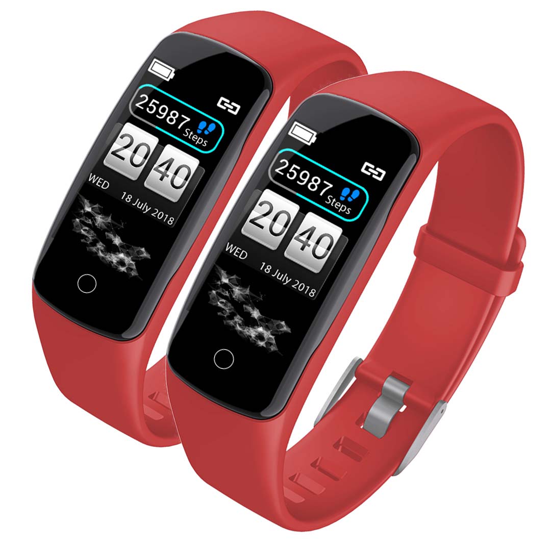 SOGA 2X Sport Monitor Wrist Touch Fitness Tracker Smart Watch Red - Cafe Supply