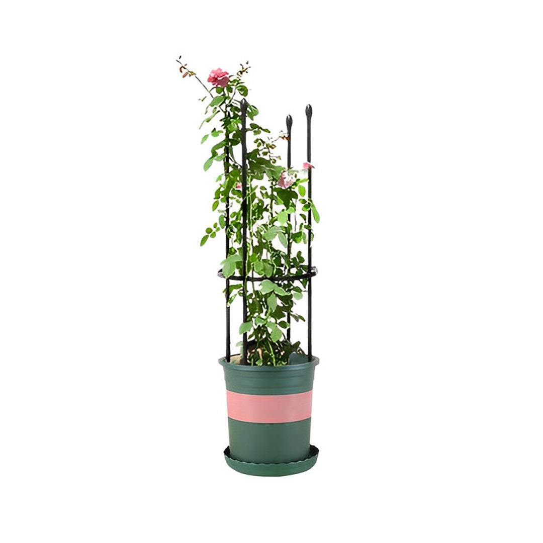 SOGA 73cm 4-Bar Plant Frame Stand Trellis Vegetable Flower Herbs Outdoor Vine Support Garden Rack with Rings - Cafe Supply