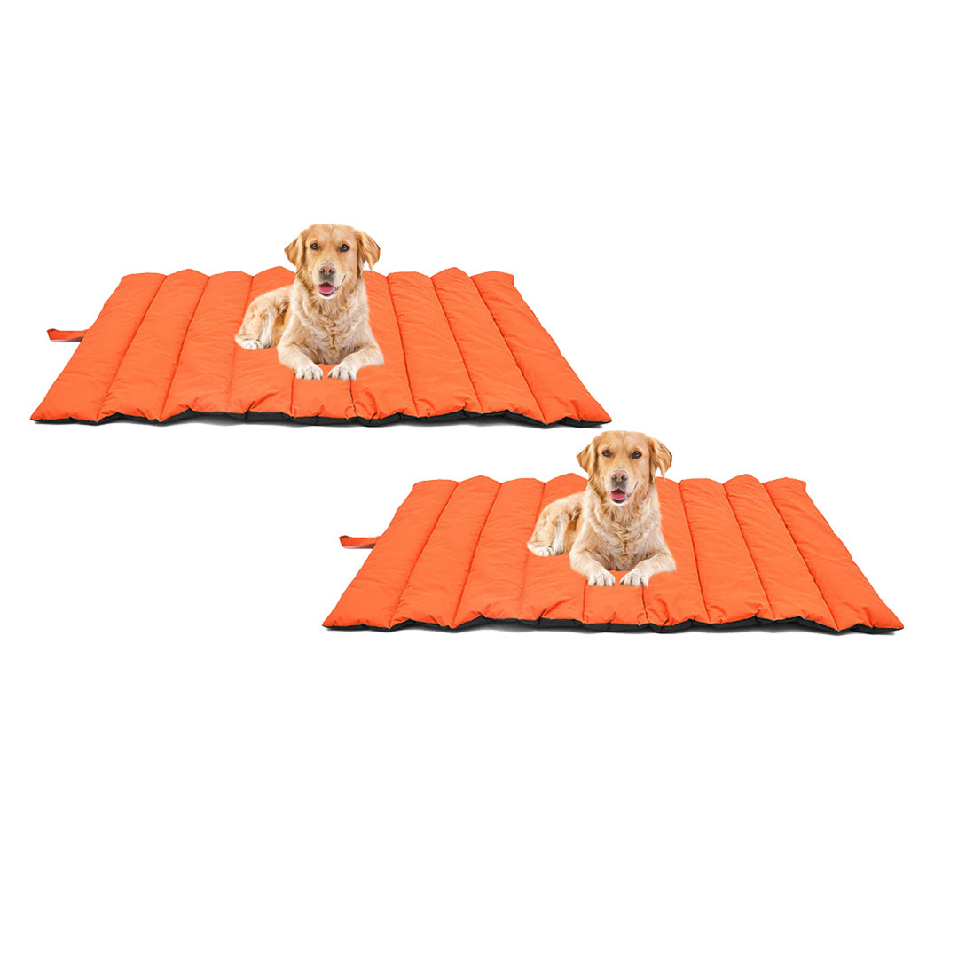 SOGA 2X Grey Camping Pet Mat Waterproof Foldable Sleeping Mattress with Storage Bag Travel Outdoor Essentials - Cafe Supply