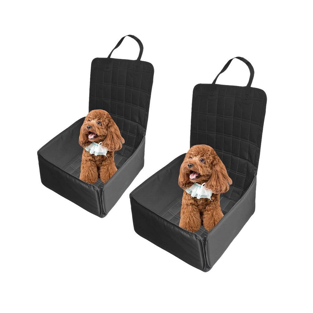 SOGA 2X Black Car Pet Sitting Bag Breathable Safety Travel Portable Carrier Pouch Travel Essentials - Cafe Supply