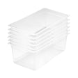 SOGA 200mm Clear Gastronorm GN Pan 1/1 Food Tray Storage Bundle of 6 - Cafe Supply