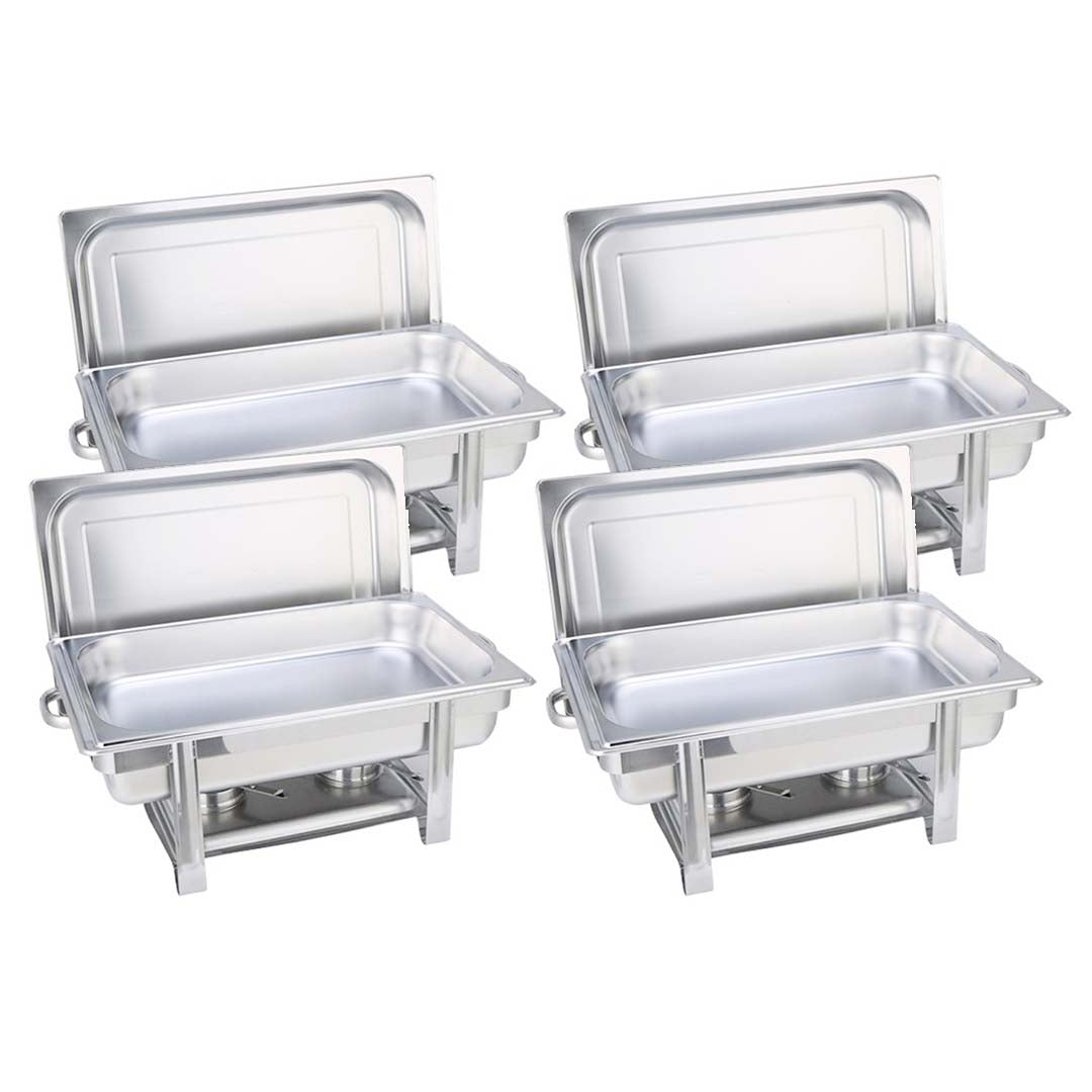 SOGA 4X Stainless Steel Chafing Single Tray Catering Dish Food Warmer - Cafe Supply