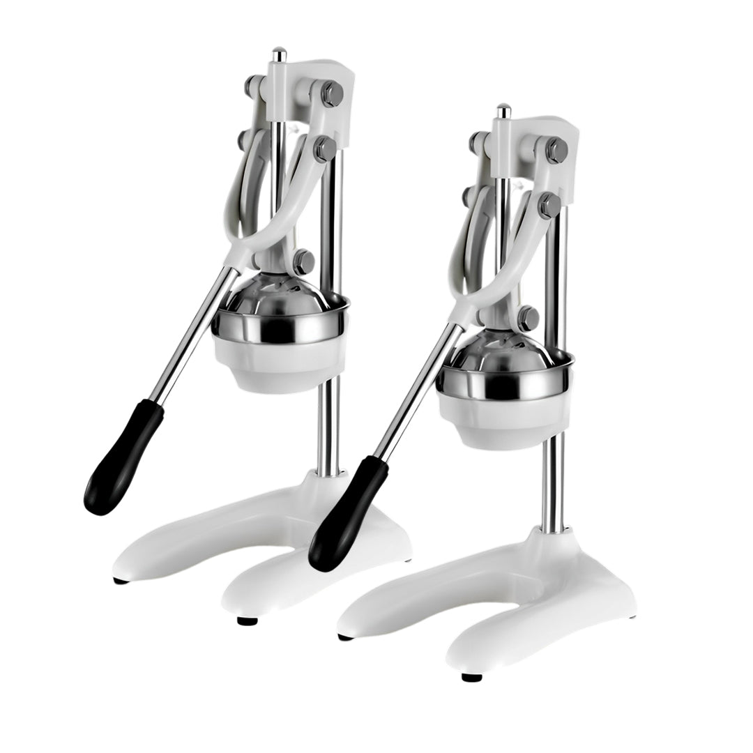 SOGA 2X Stainless Steel Manual Juicer Hand Press Juice Extractor Squeezer Lemon Orange Citrus White - Cafe Supply