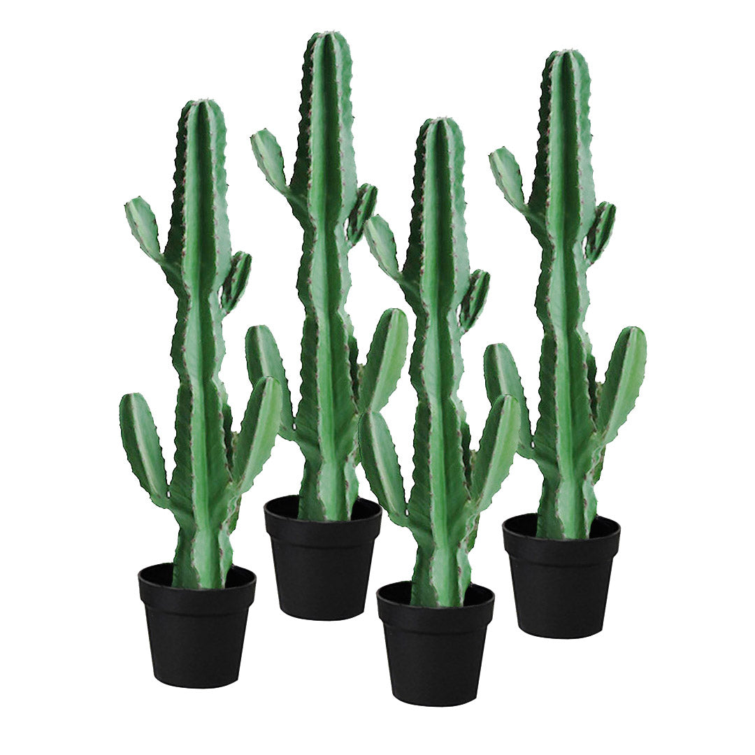 SOGA 4X 105cm Green Artificial Indoor Cactus Tree Fake Plant Simulation Decorative 6 Heads - Cafe Supply