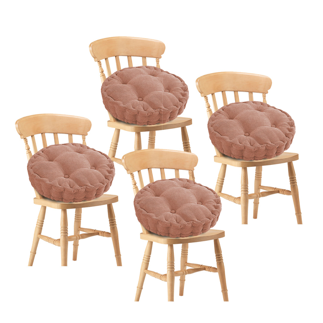 SOGA 4X Coffee Round Cushion Soft Leaning Plush Backrest Throw Seat Pillow Home Office Decor - Cafe Supply