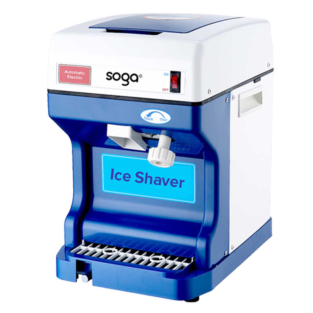 SOGA Ice Shaver Commercial Electric Stainless Steel Ice Crusher Slicer Machine 120KG/h - Cafe Supply