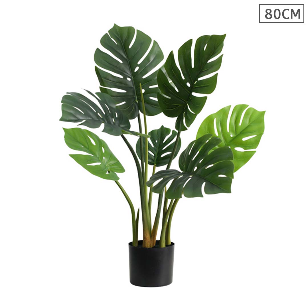 SOGA 80cm Artificial Indoor Potted Turtle Back Fake Decoration Tree Flower Pot Plant - Cafe Supply