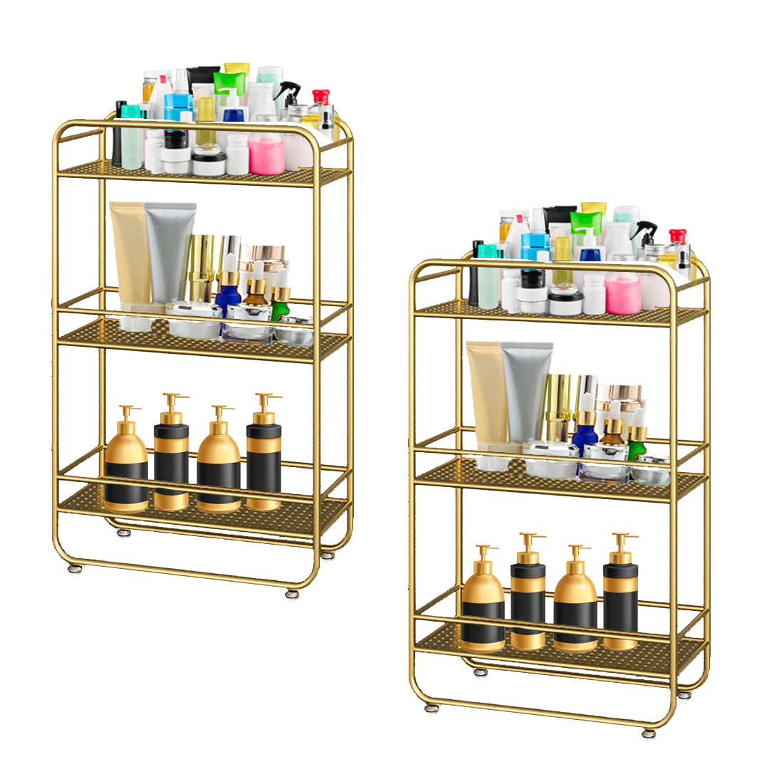 SOGA 2X 3 Tier Rectangular Bathroom Shelf Multifunctional Storage Display Rack Organiser - Cafe Supply