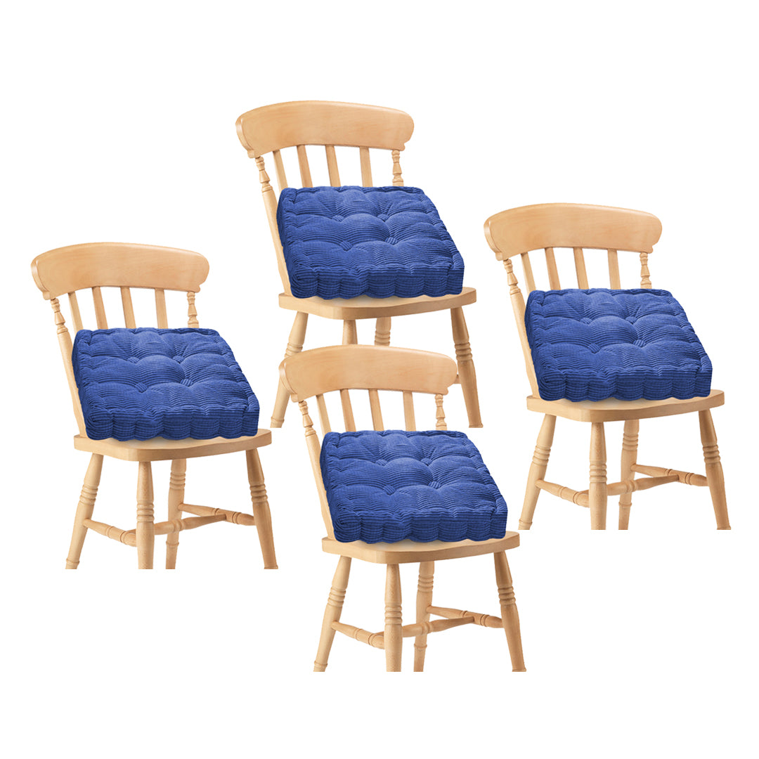 SOGA 4X Blue Square Cushion Soft Leaning Plush Backrest Throw Seat Pillow Home Office Decor - Cafe Supply