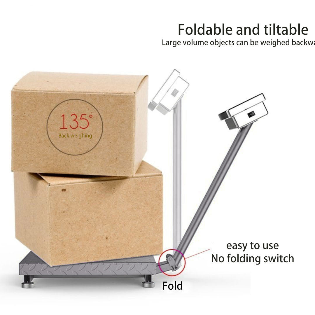 SOGA 150kg Electronic Digital Platform Scale Computing Shop Postal Scale Black - Cafe Supply