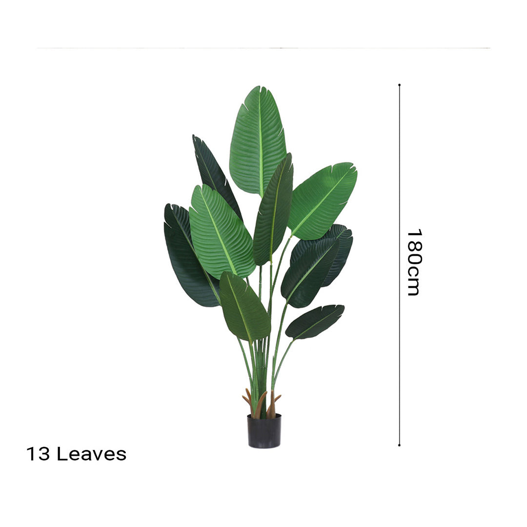 SOGA 2X 180cm Green Artificial Indoor Nordic Wind Traveller Banana Plant Fake Decorative Tree - Cafe Supply