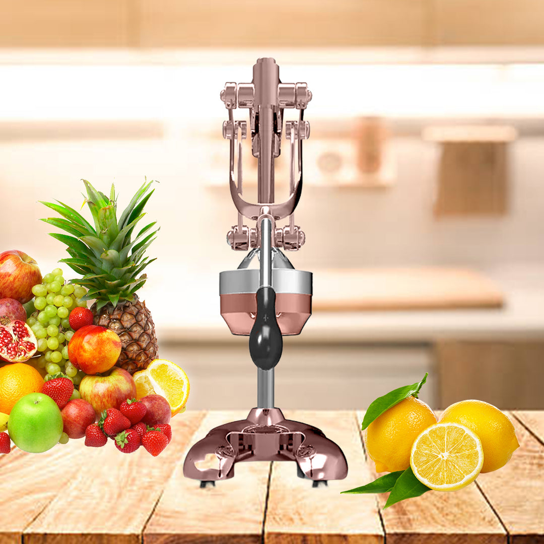 SOGA Stainless Steel Manual Juicer Hand Press Juice Extractor Squeezer Lemon Orange Citrus Gold - Cafe Supply
