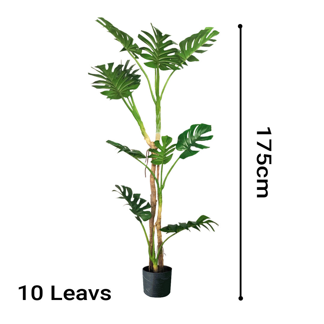 SOGA 4X 175cm Green Artificial Indoor Turtle Back Tree Fake Fern Plant Decorative - Cafe Supply