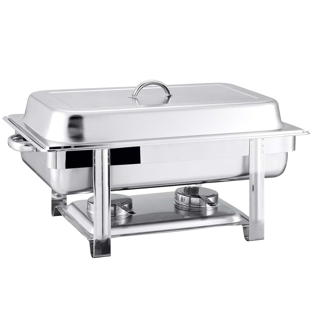 SOGA 2X Triple Tray Stainless Steel Chafing Catering Dish Food Warmer - Cafe Supply