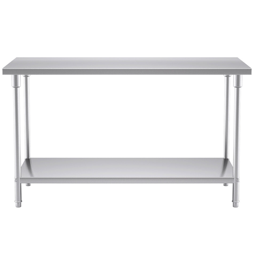 SOGA 150*70*85cm Commercial Catering Kitchen Stainless Steel Prep Work Bench - Cafe Supply