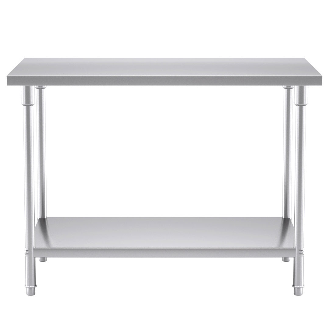 SOGA 120*70*85cm Commercial Catering Kitchen Stainless Steel Prep Work Bench - Cafe Supply