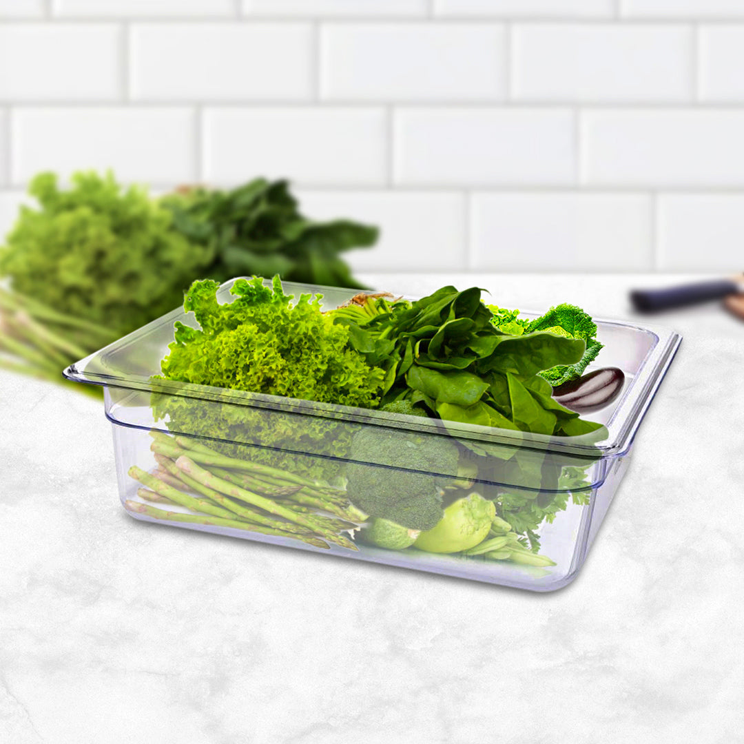 SOGA 150mm Clear Gastronorm GN Pan 1/2 Food Tray Storage - Cafe Supply