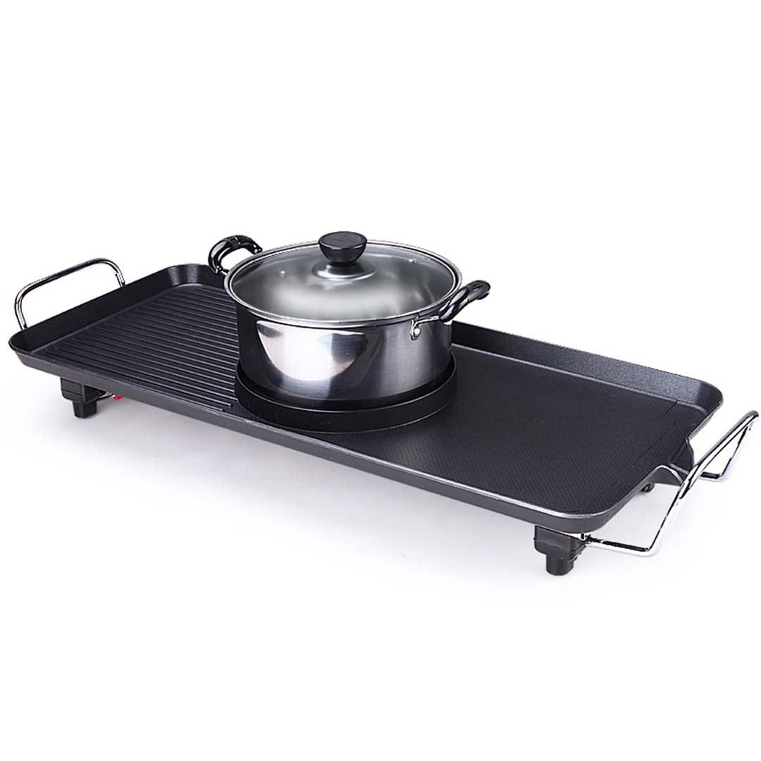 SOGA 2X Electric Steamboat Asian Hot Pot Soup Maker Fondue Teppanyaki Hotpot Grill - Cafe Supply