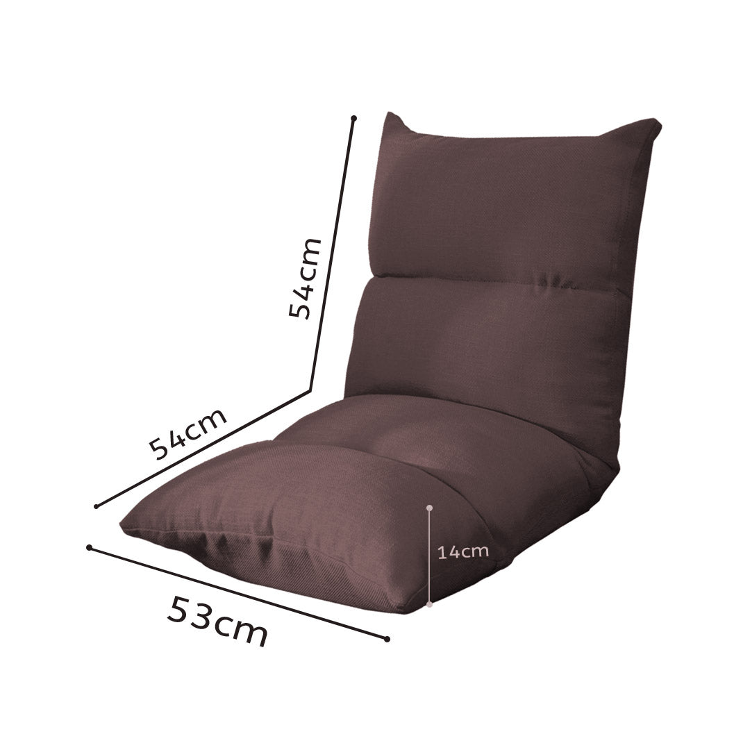 SOGA 2X Lounge Floor Recliner Adjustable Lazy Sofa Bed Folding Game Chair Coffee - Cafe Supply