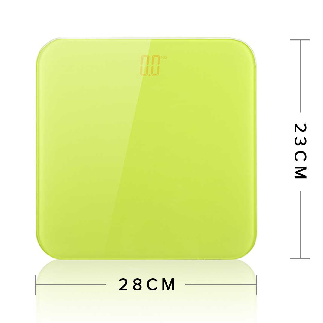 SOGA 2X 180kg Digital Fitness Weight Bathroom Gym Body Glass LCD Electronic Scales Green - Cafe Supply