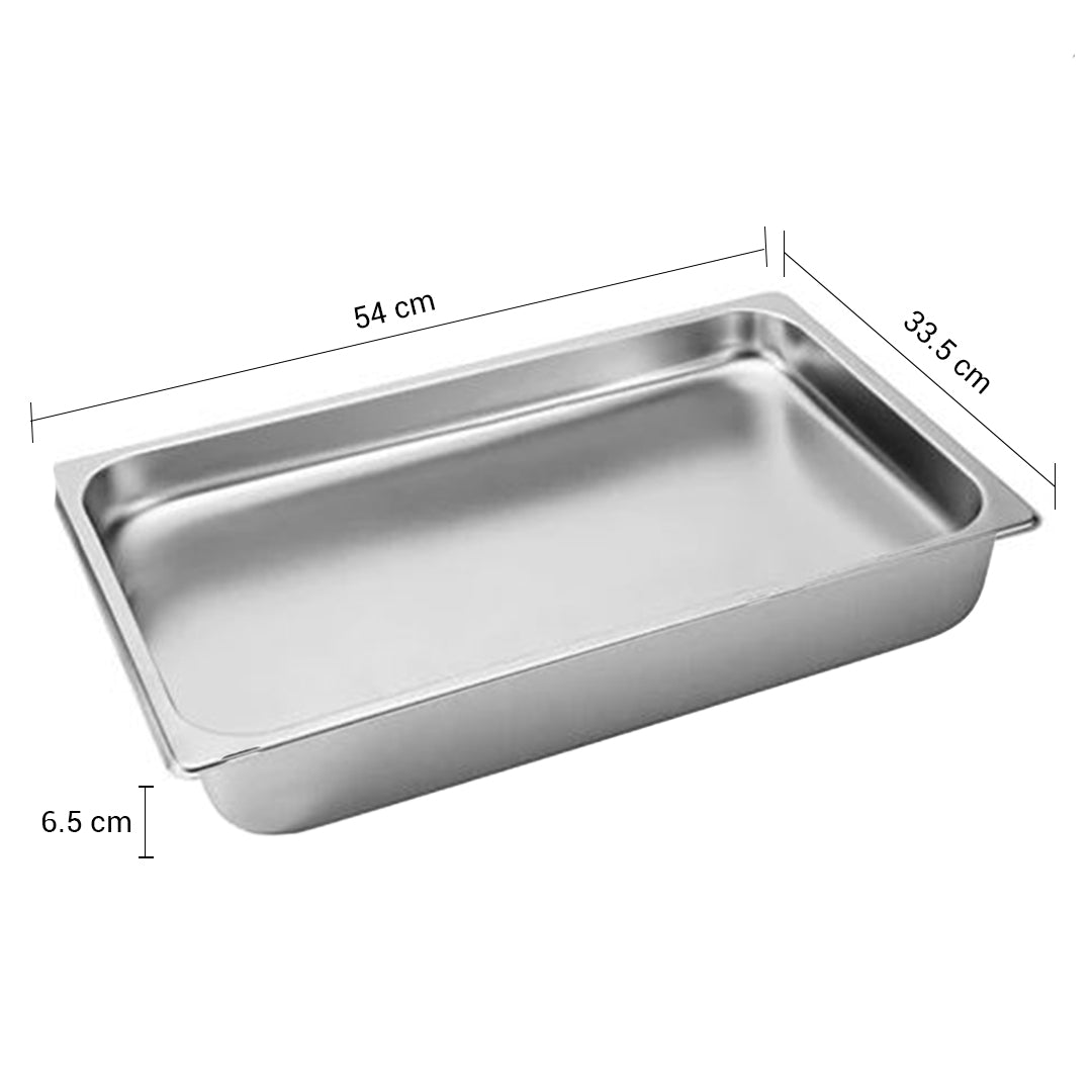 SOGA 12X Gastronorm GN Pan Full Size 1/1 GN Pan 10cm Deep Stainless Steel Tray - Cafe Supply