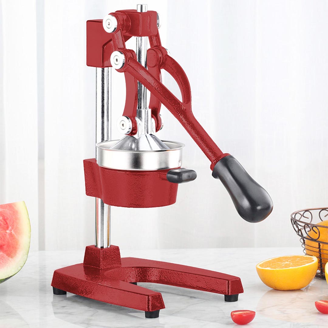 SOGA 2X Commercial Manual Juicer Hand Press Juice Extractor Squeezer Orange Citrus Red - Cafe Supply