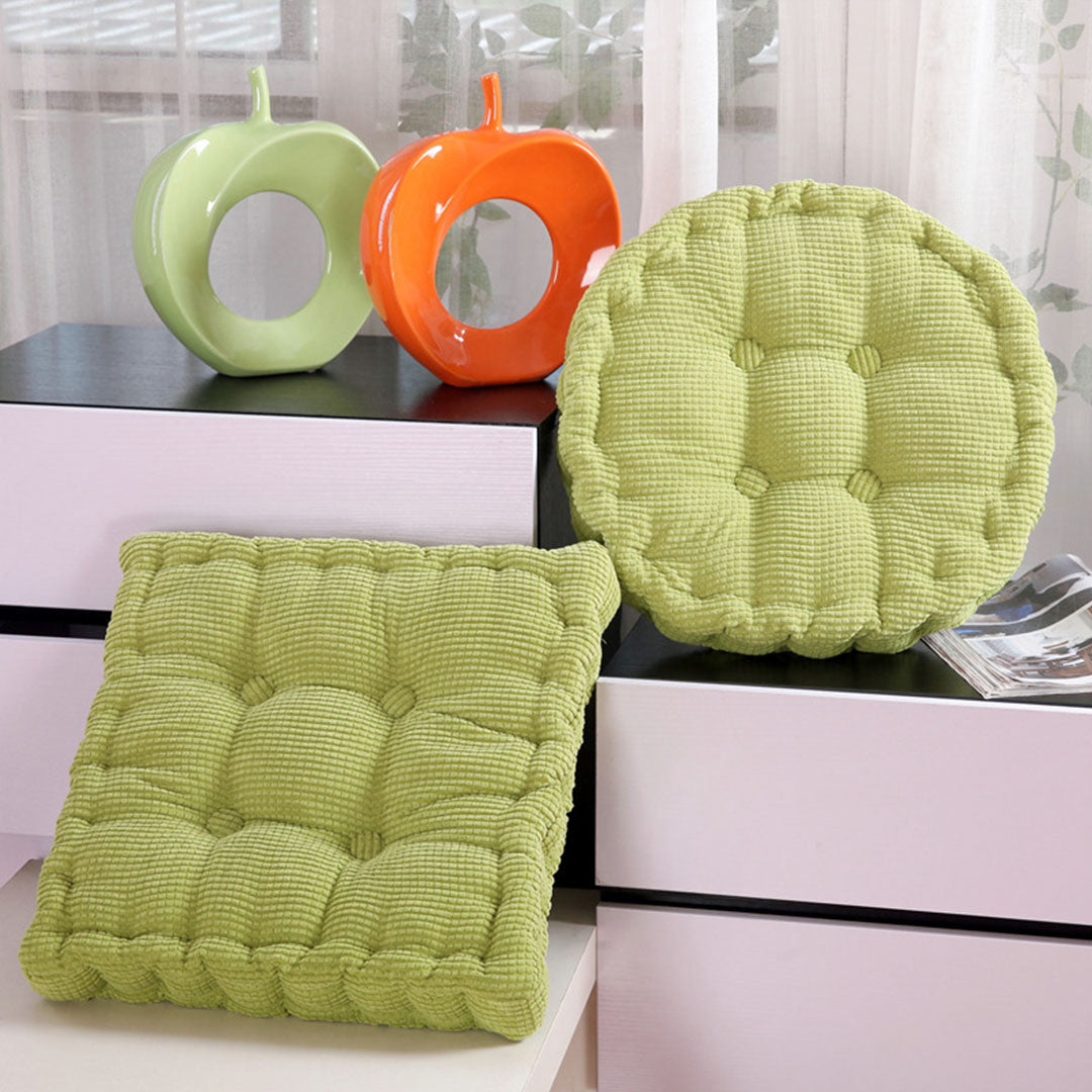 SOGA Green Round Cushion Soft Leaning Plush Backrest Throw Seat Pillow Home Office Decor - Cafe Supply
