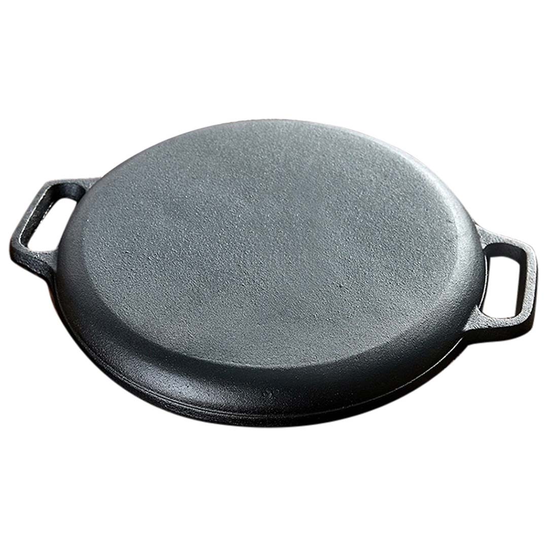 SOGA Cast Iron 30cm Frying Pan Skillet Coating Steak Sizzle Platter - Cafe Supply