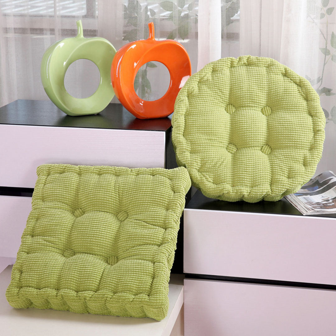 SOGA 2X Green Square Cushion Soft Leaning Plush Backrest Throw Seat Pillow Home Office Sofa Decor - Cafe Supply
