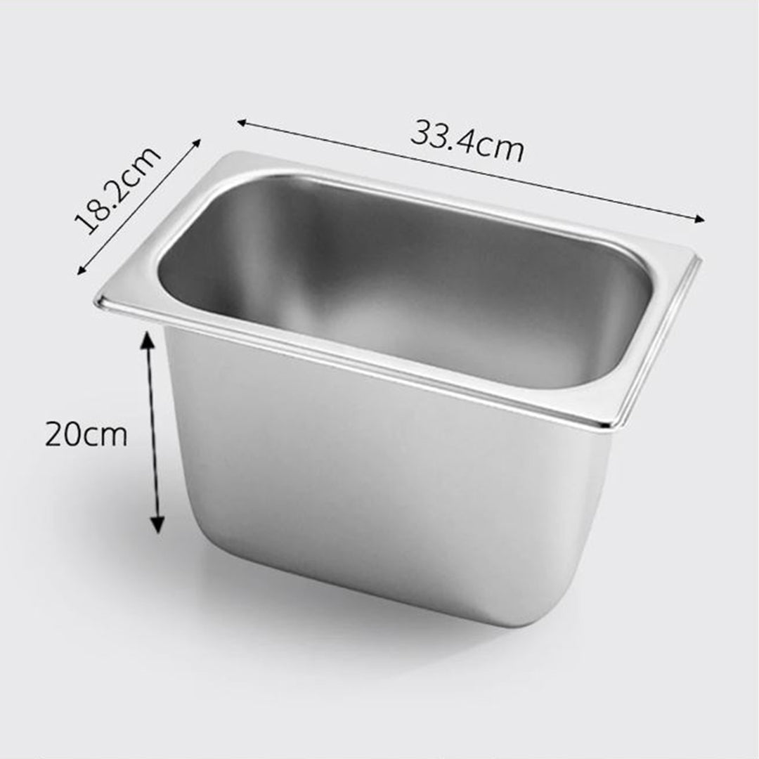 SOGA 12X Gastronorm GN Pan Full Size 1/3 GN Pan 20cm Deep Stainless Steel Tray - Cafe Supply