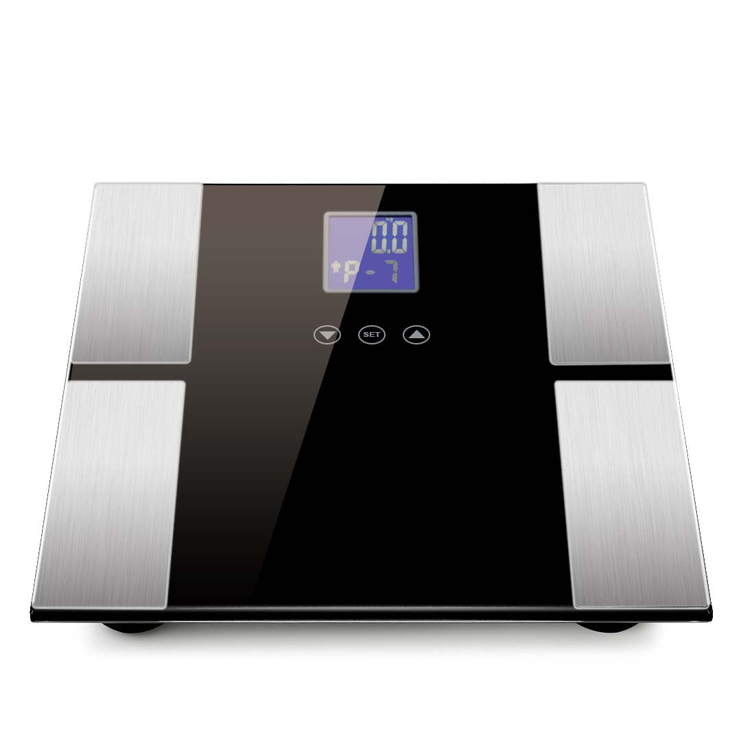 SOGA Digital Electronic LCD Bathroom Body Fat Scale Weighing Scales Weight Monitor Black - Cafe Supply