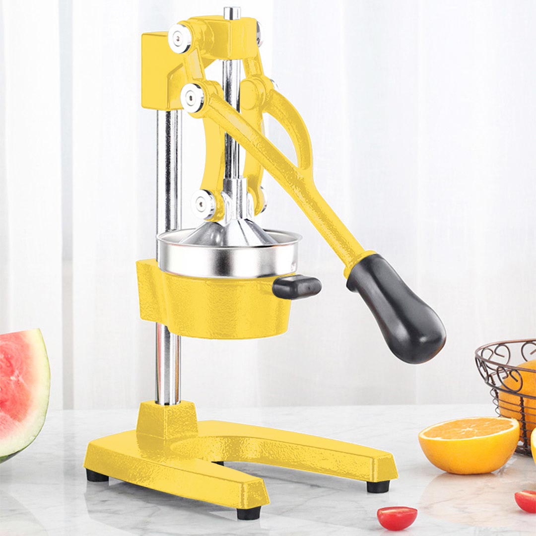 SOGA 2X Commercial Manual Juicer Hand Press Juice Extractor Squeezer Orange Citrus Yellow - Cafe Supply