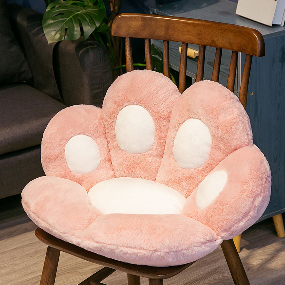 SOGA 2X 70cm Pink Paw Shape Cushion Warm Lazy Sofa Decorative Pillow Backseat Plush Mat Home Decor - Cafe Supply