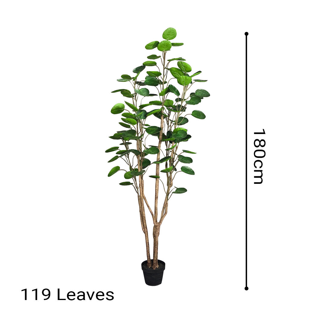 SOGA 2X 180cm Green Artificial Indoor Pocket Money Tree Fake Plant Simulation Decorative - Cafe Supply