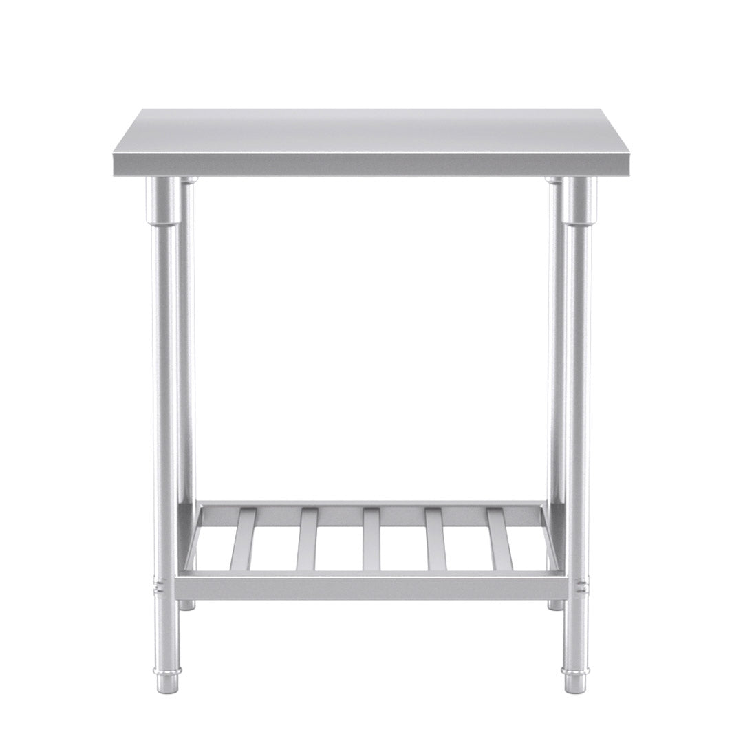 SOGA 80*70*85cm Commercial Catering Kitchen Stainless Steel Prep Work Bench - Cafe Supply
