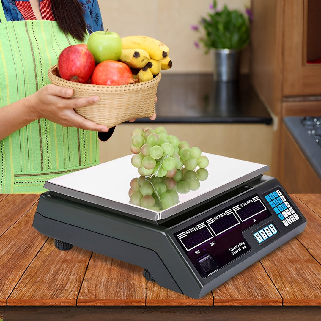 SOGA Digital Commercial Kitchen Scales Shop Electronic Weight Scale Food 40kg/5g - Cafe Supply