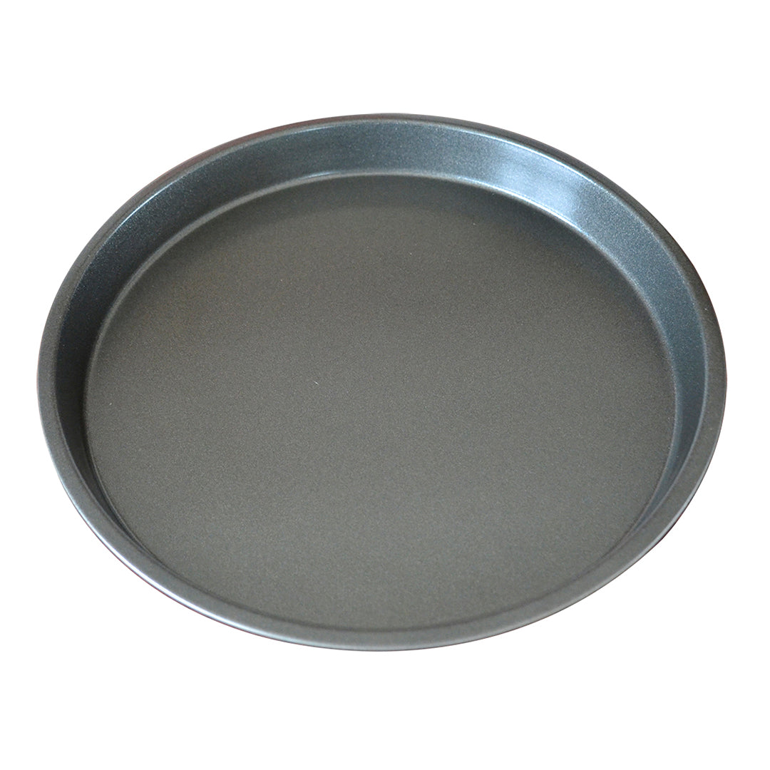 SOGA 2X 7-inch Round Black Steel Non-stick Pizza Tray Oven Baking Plate Pan - Cafe Supply
