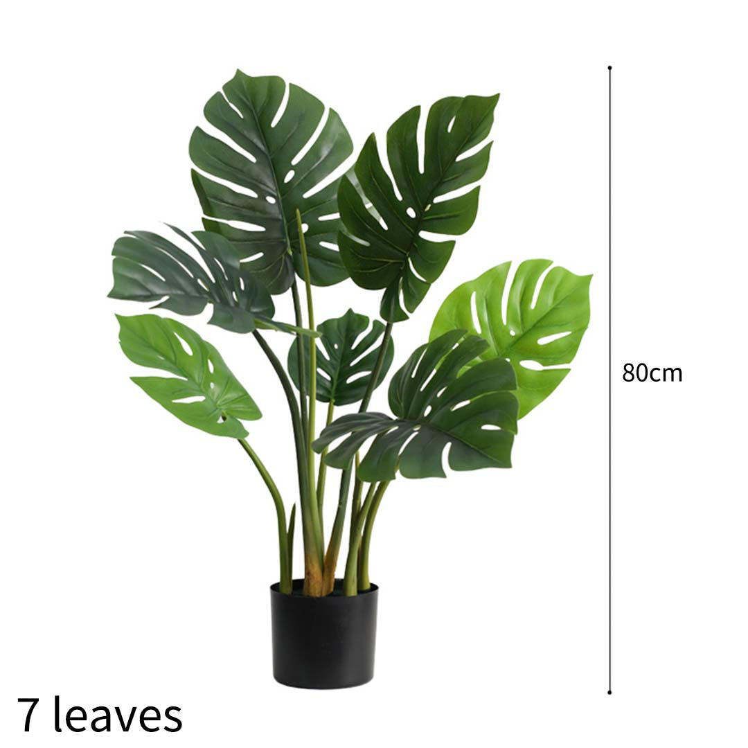 SOGA 2X 80cm Artificial Indoor Potted Turtle Back Fake Decoration Tree Flower Pot Plant - Cafe Supply