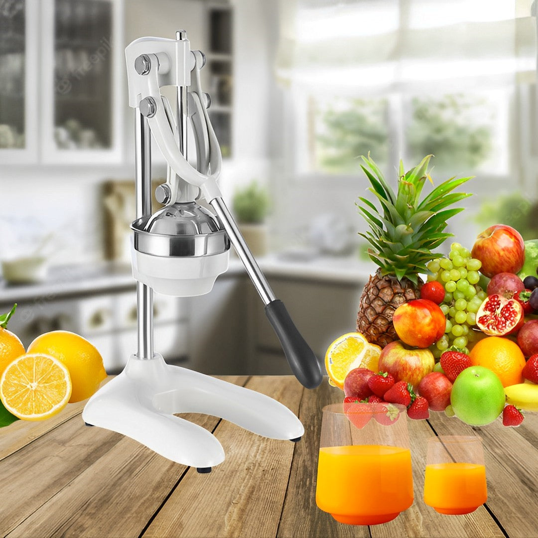 SOGA 2X Stainless Steel Manual Juicer Hand Press Juice Extractor Squeezer Lemon Orange Citrus White - Cafe Supply