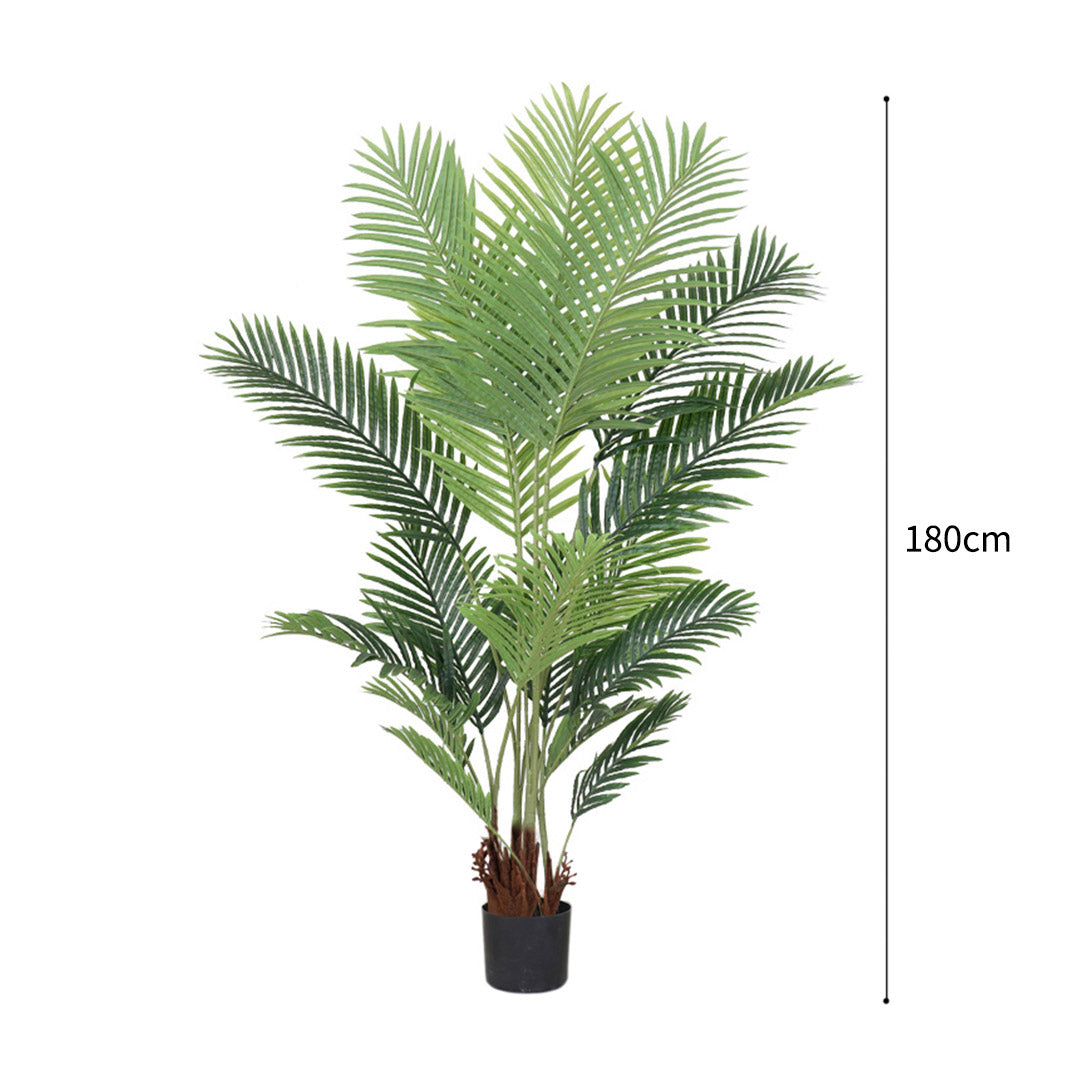 SOGA 2X 180cm Artificial Swallowtail Sunflower Fake Decoration Tree Flower Pot Plant - Cafe Supply