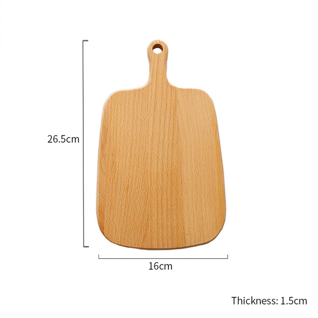 SOGA 26cm Brown Rectangle Wooden Serving Tray Chopping Board Paddle with Handle Home Decor - Cafe Supply