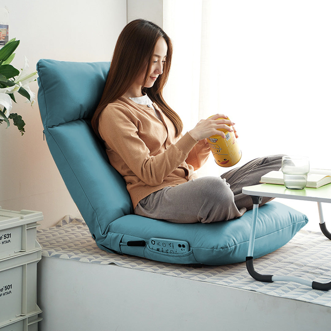 SOGA Green Lounge Recliner Lazy Sofa Bed Tatami Cushion Collapsible Backrest Seat Home Office Decor - Cafe Supply