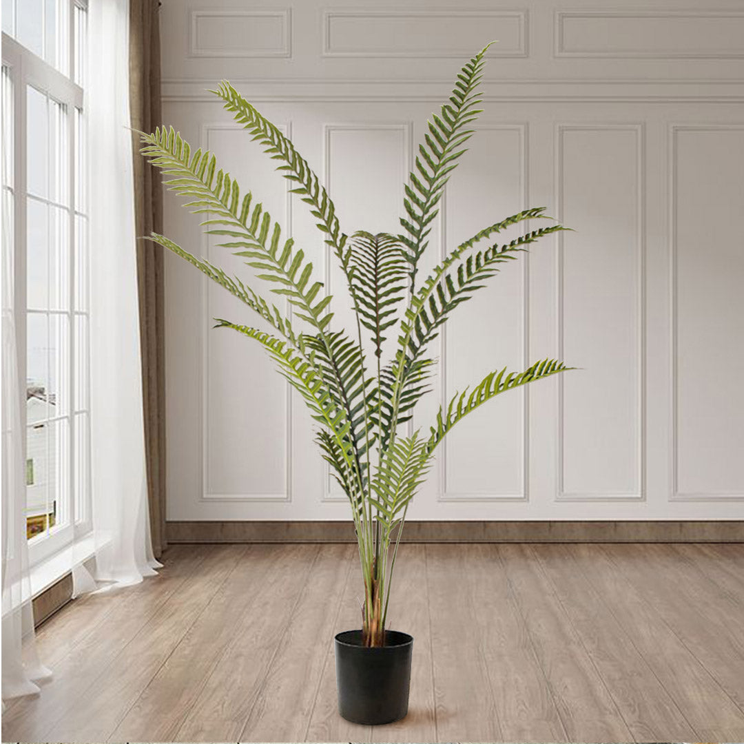 SOGA 240cm Artificial Green Rogue Hares Foot Fern Tree Fake Tropical Indoor Plant Home Office Decor - Cafe Supply