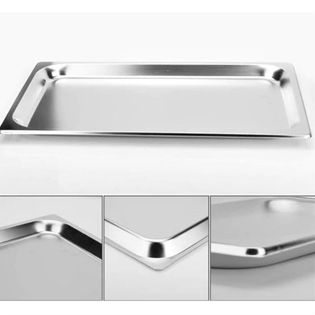 SOGA 12X Gastronorm GN Pan Full Size 1/1 GN Pan 10cm Deep Stainless Steel Tray - Cafe Supply