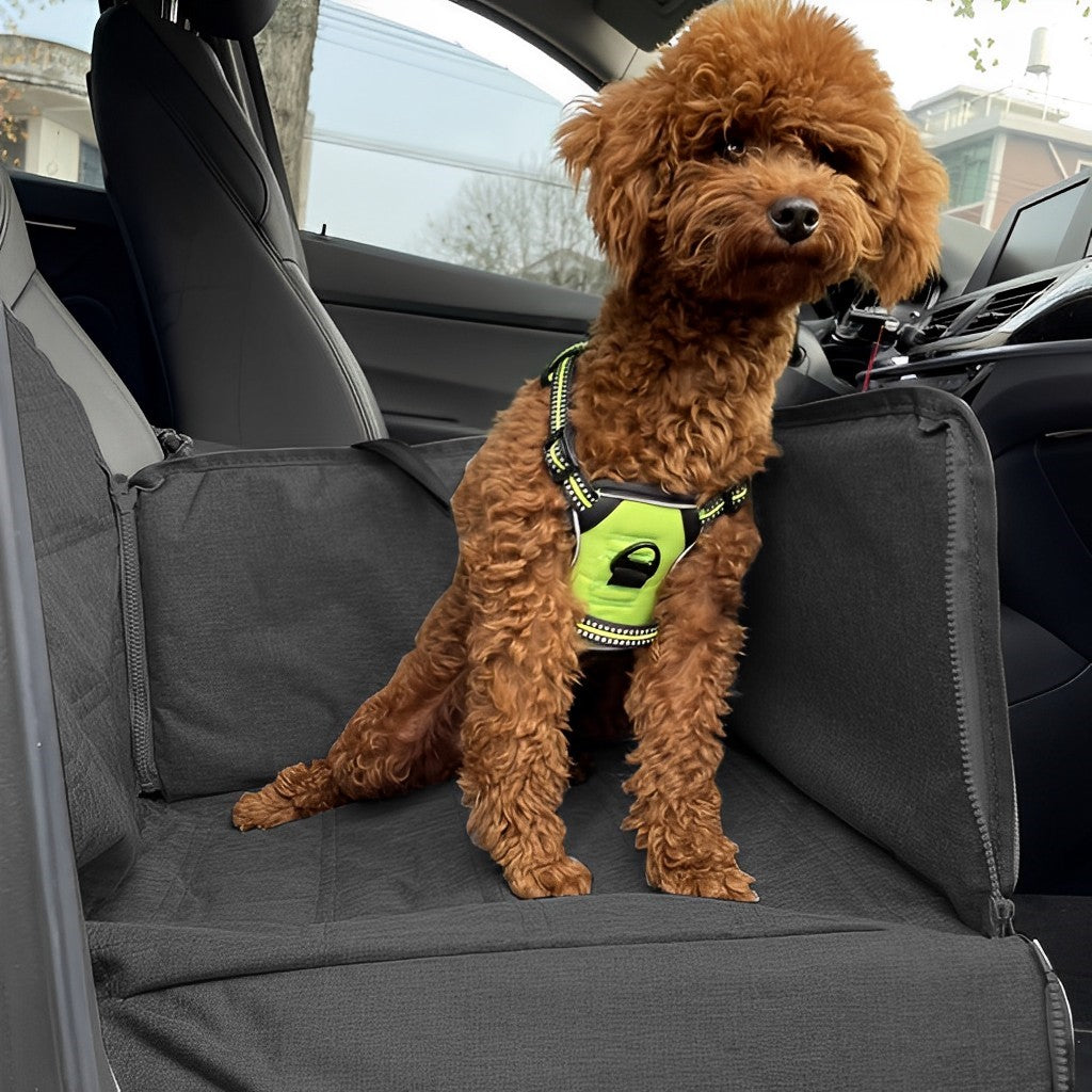 SOGA 2X Black Car Pet Sitting Bag Breathable Safety Travel Portable Carrier Pouch Travel Essentials - Cafe Supply