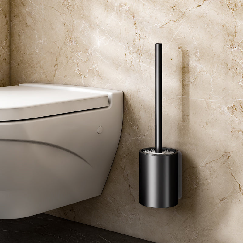 SOGA 27cm Wall-Mounted Toilet Brush with Holder Bathroom Cleaning Scrub Black - Cafe Supply