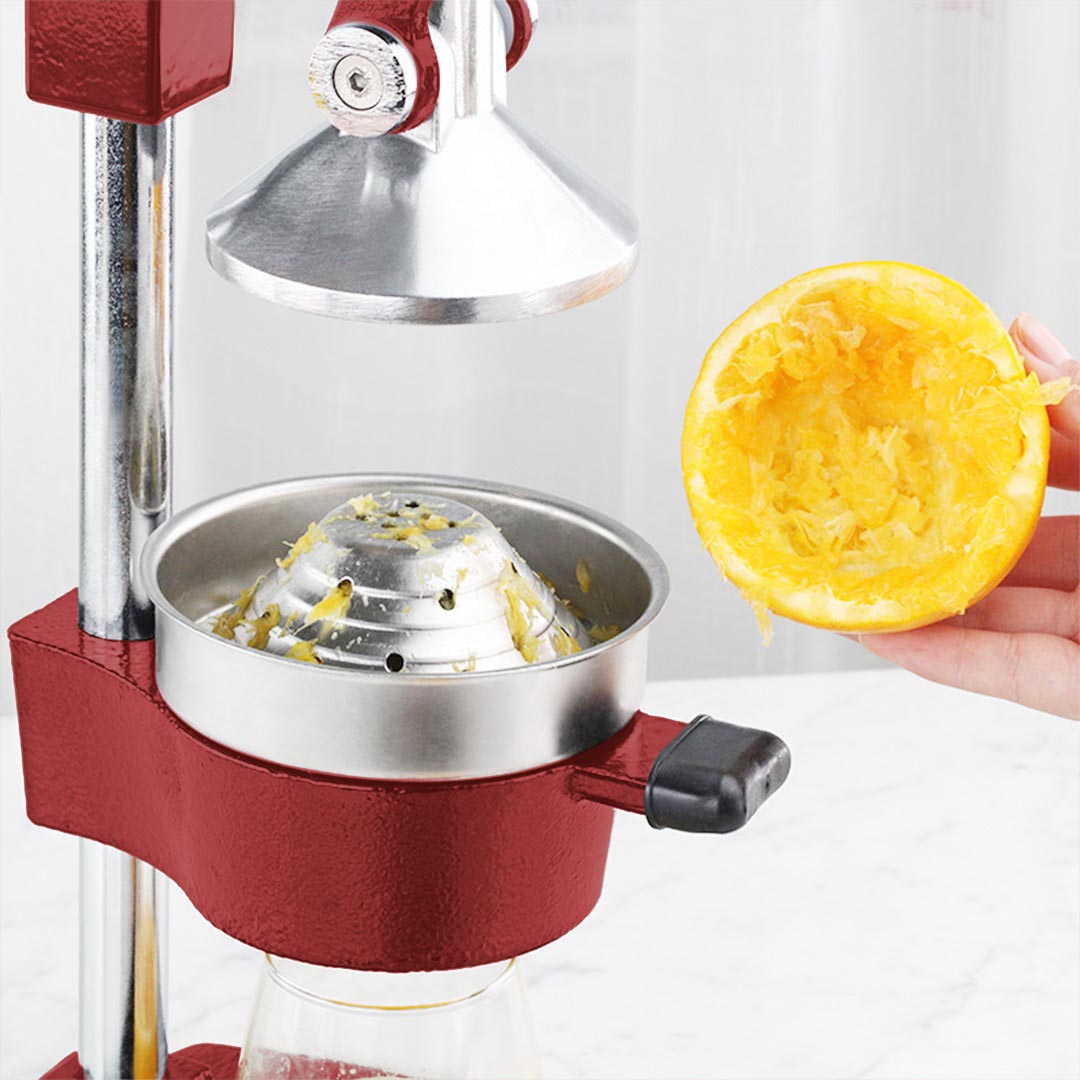 SOGA 2X Commercial Manual Juicer Hand Press Juice Extractor Squeezer Orange Citrus Red - Cafe Supply