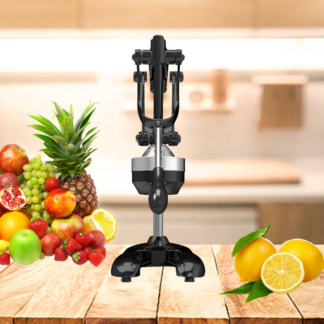 SOGA Stainless Steel Manual Juicer Hand Press Juice Extractor Squeezer Lemon Orange Citrus Black - Cafe Supply