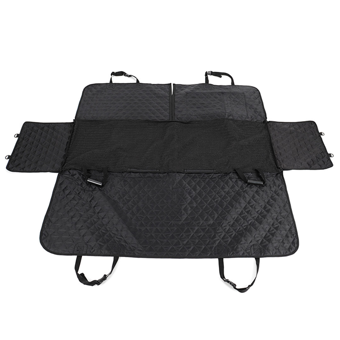 SOGA 2X 600D Oxford Cloth Waterproof Dog Car Cover Back Seat Protector Hammock Non-Slip Pet Mat Black - Cafe Supply