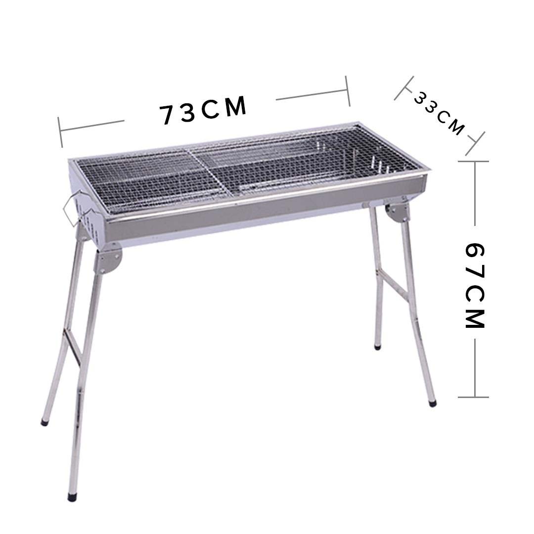 SOGA 2X Skewers Grill Portable Stainless Steel Charcoal BBQ Outdoor 6-8 Persons - Cafe Supply